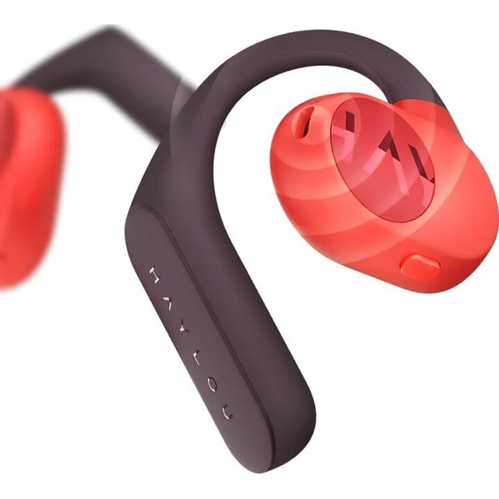 Haylou PurFree OW01 Preto/Vermelho - Fones de ouvido de condução óssea e Bluetooth