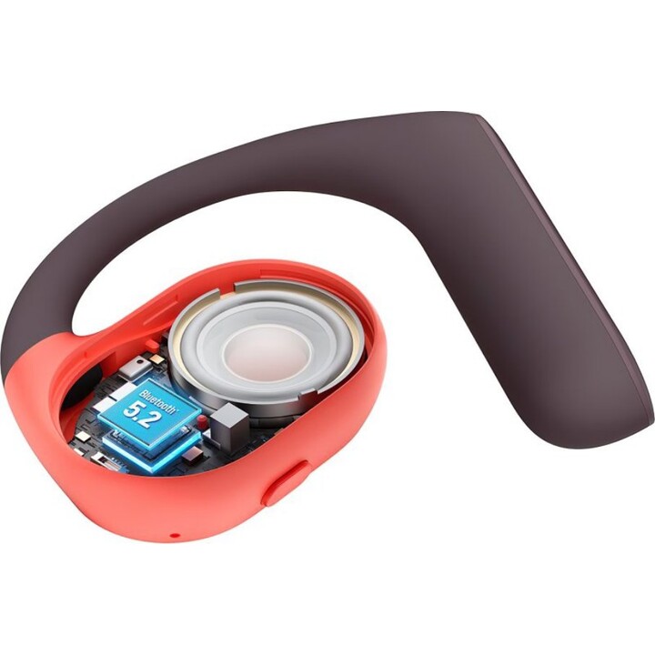 Haylou PurFree OW01 Preto/Vermelho - Fones de ouvido de condução óssea e Bluetooth