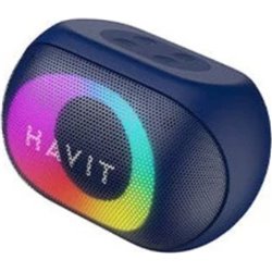 Alto-falante portátil sem fio Bluetooth Havit 8W IPX5 à prova d'água, azul