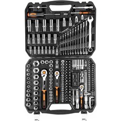 Clés à douille 1/2", 3/8", 1/4", jeu de 219 pièces, Crv