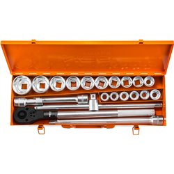 Clés à douille 3/4", jeu de 21