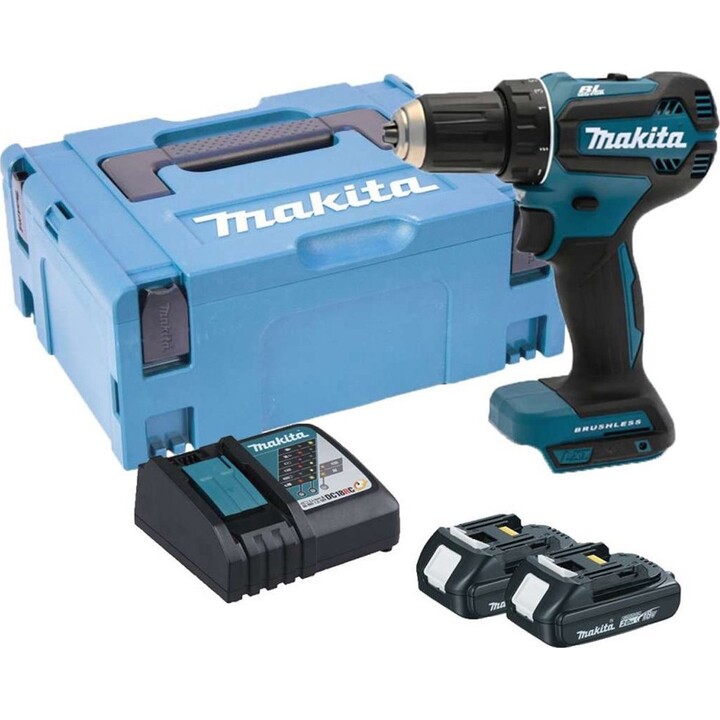 Taladro atornillador sin cable Bldc 18V 2*2.0Ah