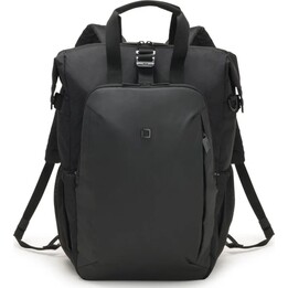 Dicota Eco Dual Go 13-15,6 Zoll Rucksack, Schwarz, Hergestellt aus recycelten Materialien