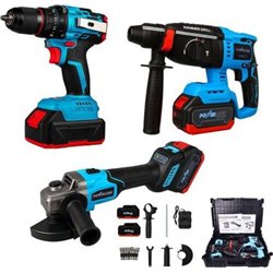 Conjunto de ferramentas sem fio Extralink - Esmeril, martelo