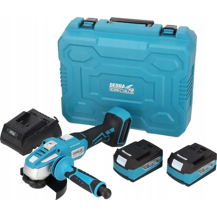 Dedra DED7030A10 Amoladora angular sin cable 18V 2*4.0Ah Sas+