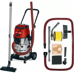 Einhell TE-VC 36/30 Li S 36v Cordless Stainless Steel Wet and Dry Vacuum Cleaner 30L No Batteries No Battery Charger