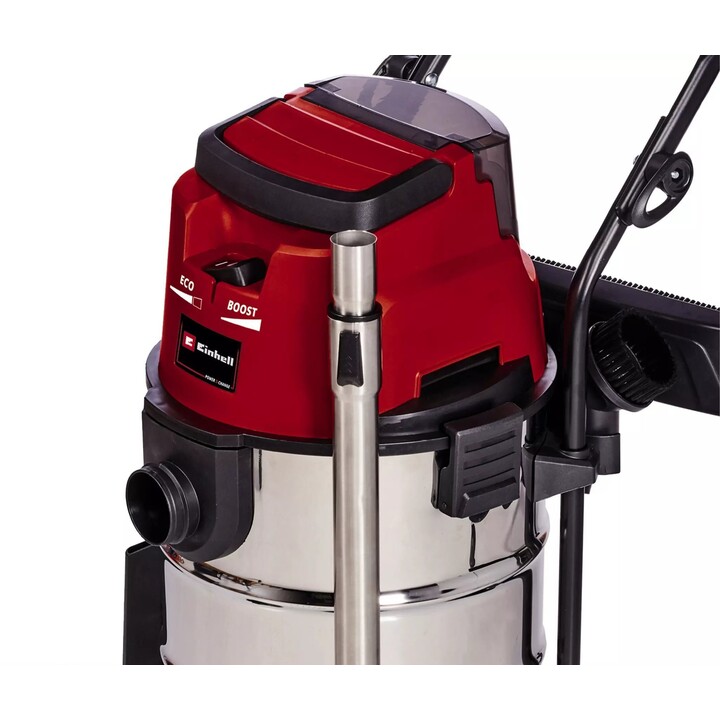Einhell TE-VC 36/30 Li S 36v Cordless Stainless Steel Wet and Dry Vacuum Cleaner 30L No Batteries No Battery Charger
