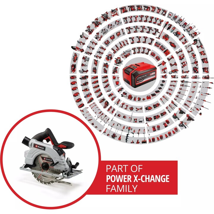 Einhell TE-CS 18/190 Li BL 18v sega circolare a batteria senza spazzole 190 mm Senza batterie Senza caricabatterie Senza custodi