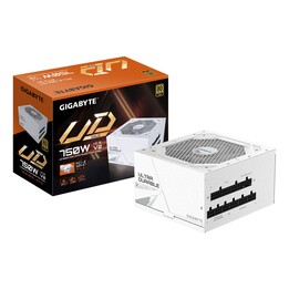 GIGABYTE UD750GM PG5 V2 ICE Fuente de Alimentación – PCIe Gen 5.1, 80 PLUS Gold, Diseño completamente modular, Ventilador de 120