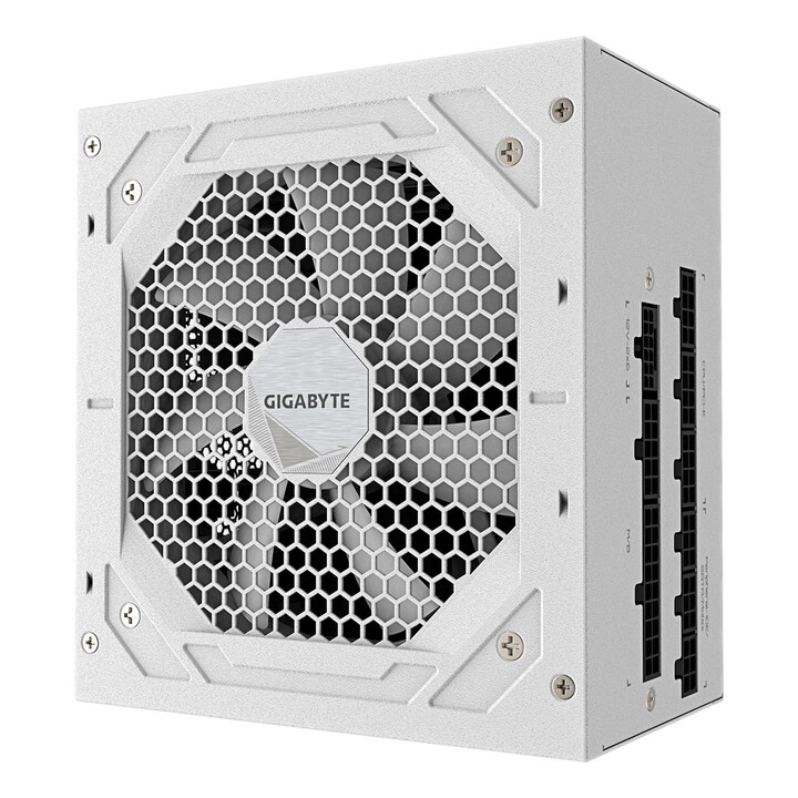GIGABYTE UD750GM PG5 V2 ICE Fuente de Alimentación – PCIe Gen 5.1, 80 PLUS Gold, Diseño completamente modular, Ventilador de 120