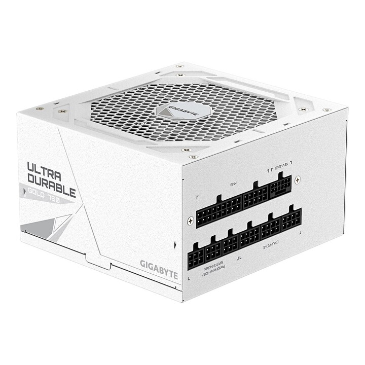 GIGABYTE UD750GM PG5 V2 ICE Fuente de Alimentación – PCIe Gen 5.1, 80 PLUS Gold, Diseño completamente modular, Ventilador de 120