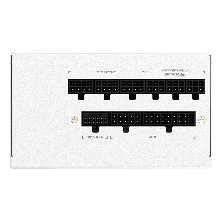 GIGABYTE UD750GM PG5 V2 ICE Fuente de Alimentación – PCIe Gen 5.1, 80 PLUS Gold, Diseño completamente modular, Ventilador de 120