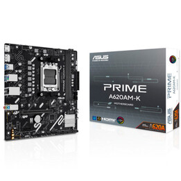 Asus Prime A620am-k-Board, AMD, AM5, A620A, 2 DDR5, 128GB, DP + HDMI, GBLAN, 4 SATA6 + M.2, GBLAN, 5 USB 3.2, Matx