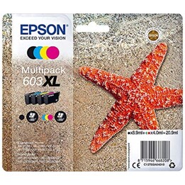CARTUCHO EPSON 603XL MULTIPACK WORKFORCE WF-2810 WF-2830 WF-2835 WF-2850 XP-2100 XP-3100 XP-4100