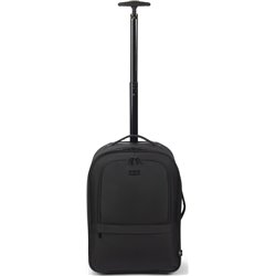 Dicota Eco Core Sac à dos à roulettes pour ordinateurs portables de 14 à 16 pouces, noir