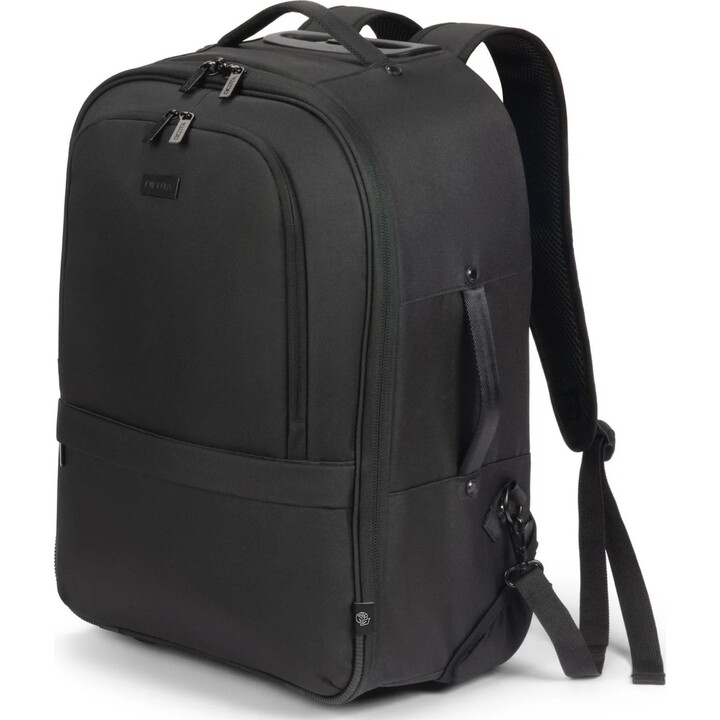 Dicota Eco Core Rollrucksack für 14-16 Zoll Laptops, Schwarz