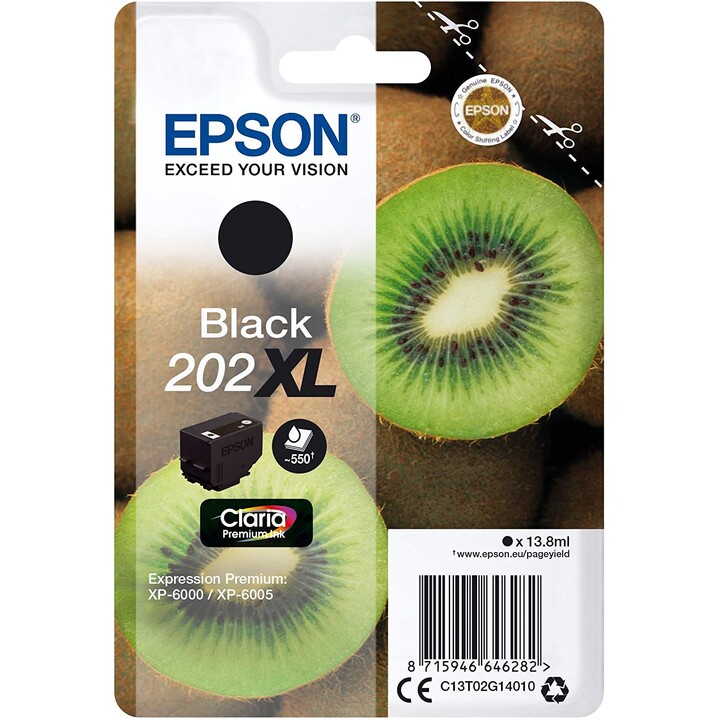 EPSON 202XL BLACK CLARIA PREMIUM CARTRIDGE XP-6000 / XP-6005