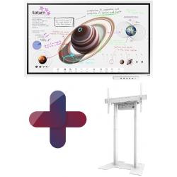 Samsung Flip Pro WM65B flipchart 165 cm 65 inch incl. Neomounts BL55-875WH1 motorized stand &amp; tray CY-TF65BBC