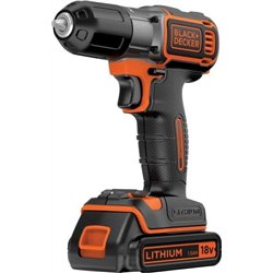 Taladro Inalámbrico Black&Decker. Sensor automático 18V 1.5Ah Li ASD18K