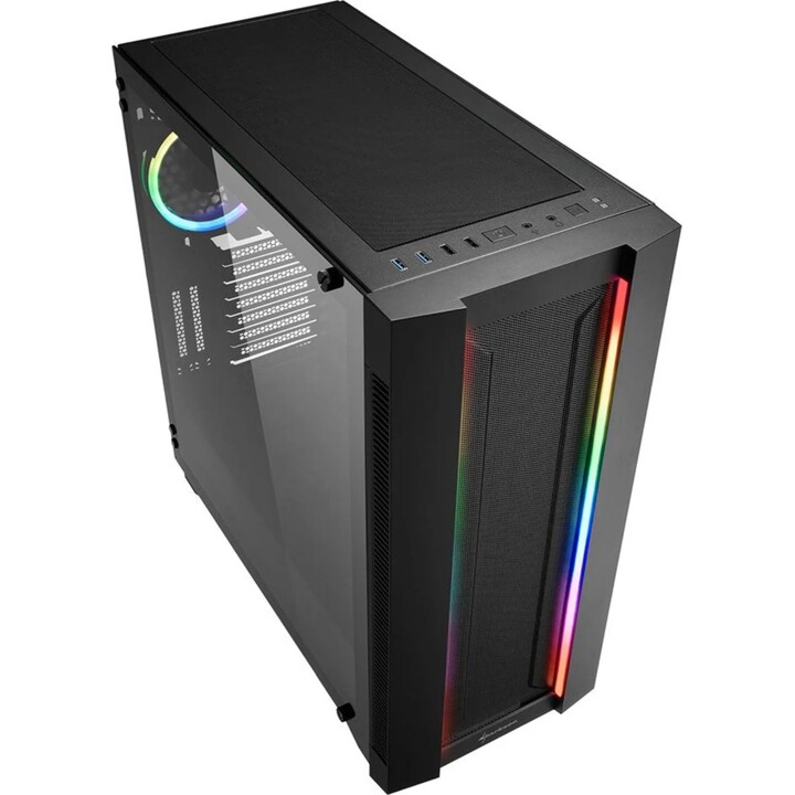 Torre PC Sharkoon Elite Shark CA200M Cristal Templado USB 3.0 Negra