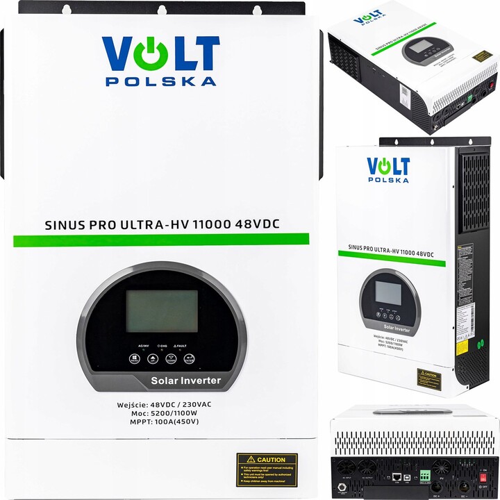 VOLT Polska SINUS PRO ULTRA-HV 11000 48/230V 11000VA/5200W White Solar Inverter
