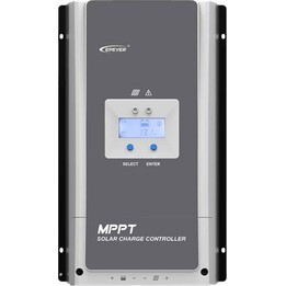 Epever Tracer 8420AN, regulador de carga MPPT 80A con pantalla digital para grandes instalaciones de energía solar, gris