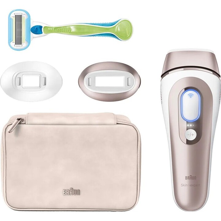 Depiladora Skin I-Expert Braun PL7147 Luz pulsada intensa (IPL) Oro Rosa Blanco