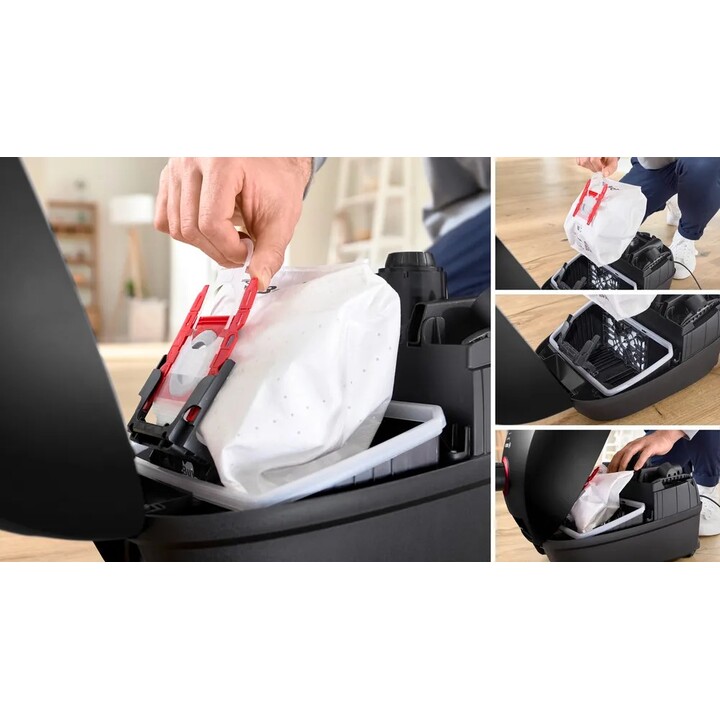 Bosch Series 4 BGB41POW1 850 W Bagged Vacuum Cleaner, Black