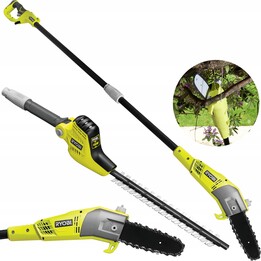 822765 Ryobi Pruning Saw + Hedge Trimmer Set