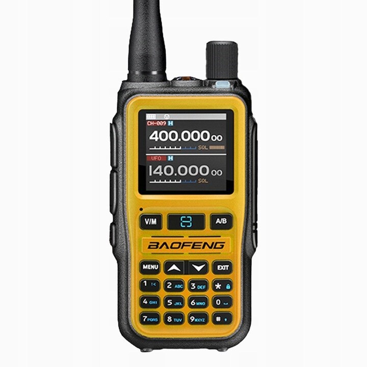 Krótkofalówka Baofeng UV-5R EU MINI USB-C Bluetooth VHF UHF Pasmo Lotnicze Arancione