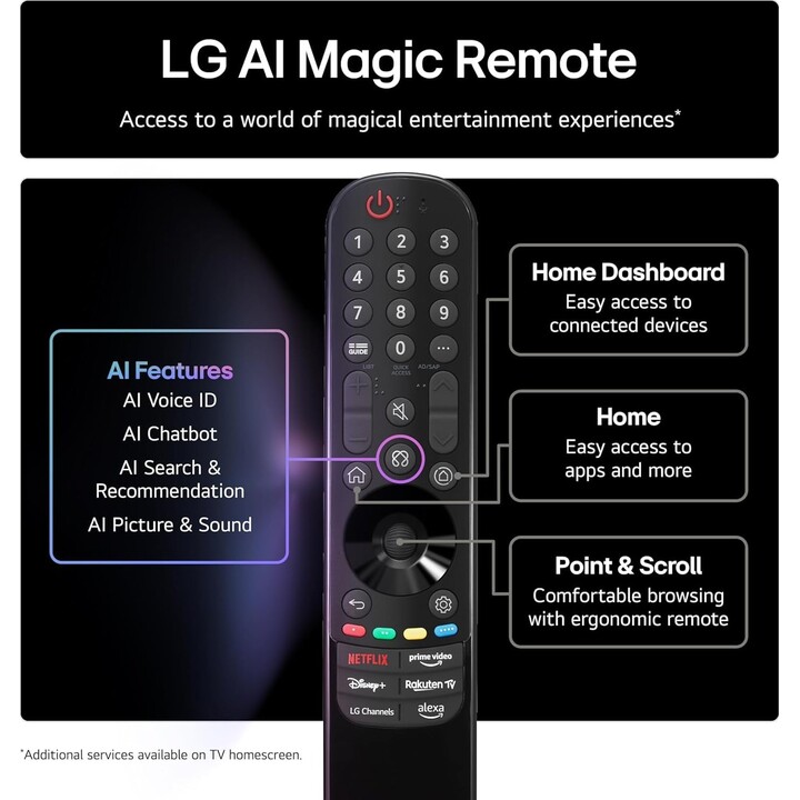 Téléviseur LG 43 pouces 4K Ultra HD 3840 x 2160 pixels plat 16:9 Qned 43Qned70A6A