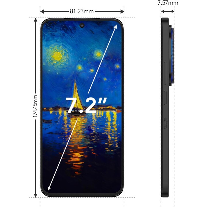 TCL NXTPAPER 60 Ultra 5G, 7.2 FullHD+ 120Hz, 50MP, Schwarz
