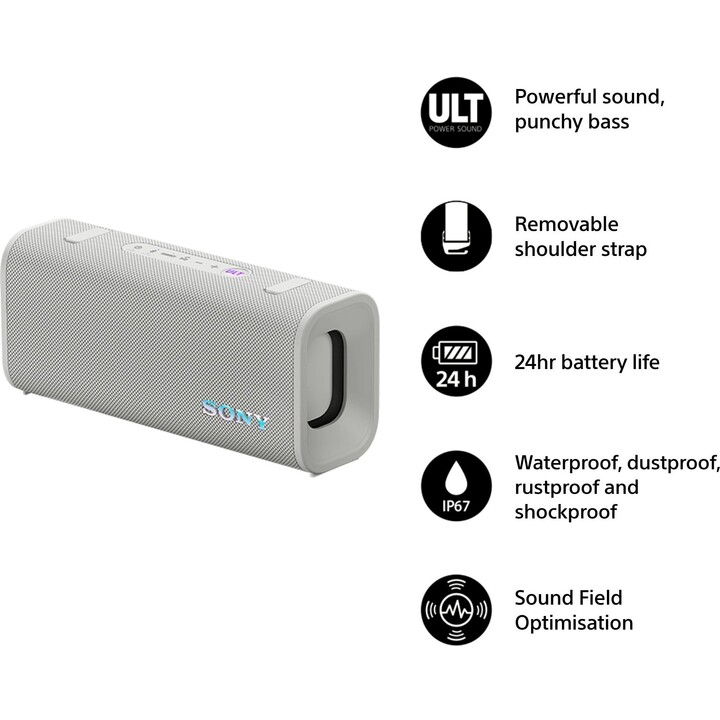 White Wireless Portable Speaker