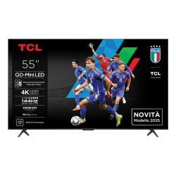 TCL 55C69K Televisor 139,7 cm (55") 4K Ultra HD Smart TV Wifi Metálico