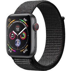 Apple Watch Series 4 GPS Cellular 40mm Space Gray Aluminum Case with Black Loop Refurbished