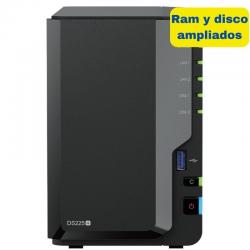 Synology Diskstation DS225+ NAS/ 2 baies 3,5&#39;- 2,5&#39;/ 6 Go DDR4/ 8 To/ Format tour