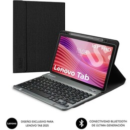 Custodia con tastiera Subblim Shock Case Lenovo Tab 10.1´ 2025/ Nero