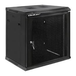 Gabinete RACK Qoltec 19" | 12U | 600 x 635 x 450 | Portas perfuradas | Suspenso