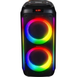 Denver BPS-458: Bluetooth-Partylautsprecher mit LED-Licht und zwei 10-Zoll-Tieftönern