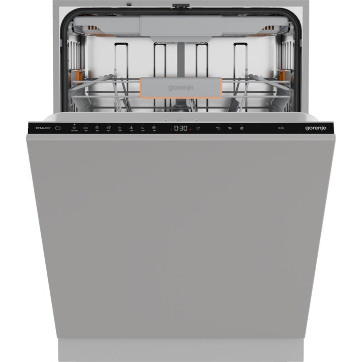 Gorenje GV663B65XXL, Lavavajillas bajo encimera extra grande para 14 cubiertos Clase D con función rápida, Inox
