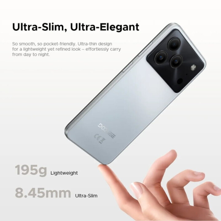 Smartphone Doogee Note 56 Plus, 6GB 256GB, 6,56 IPS HD+, 6150mAh, preto