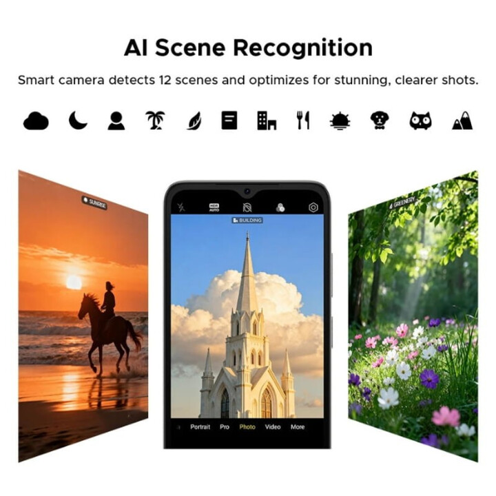 Smartphone Doogee Note 56 Plus, 6GB 256GB, 6.56 IPS HD+, 6150mAh, Negro