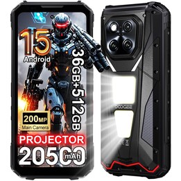 Doogee V Max Play VIP Edition 5G, 16GB 512GB, 6.78 IPS FHD+ 120Hz, 20500mAh, with Projector, Black