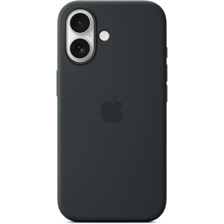 Coque en silicone pour iPhone 17 avec MagSafe - Noir