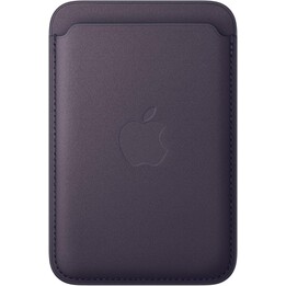 Portefeuille fin tressé avec MagSafe pour iPhone - Violet nuit