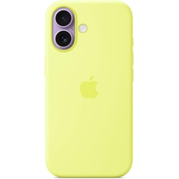 Capa de silicone com MagSafe para iPhone 17 - Amarelo Neon