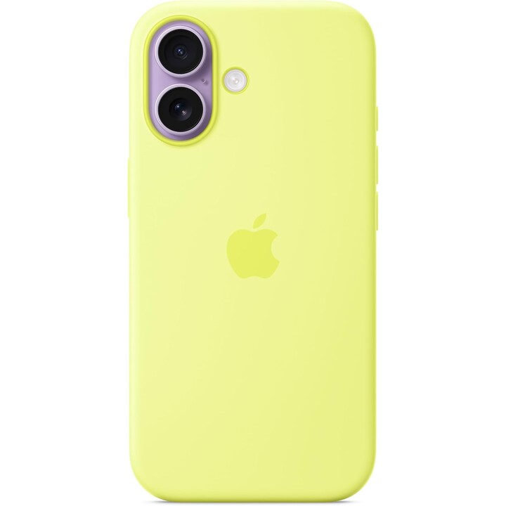Funda de silicona con MagSafe para el iPhone 17 - Amarillo neón