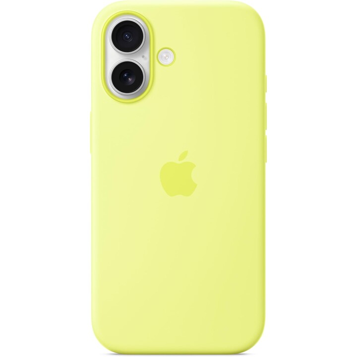 Funda de silicona con MagSafe para el iPhone 17 - Amarillo neón