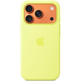 iPhone 17 Pro Silikon Case mit MagSafe – Neongelb