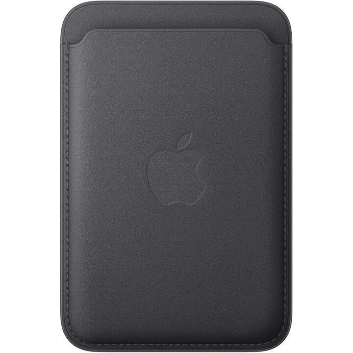 Slim Braided Wallet with MagSafe for iPhone - Black